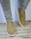 Genuine suede leather loafers with a lightweight EVA sole (Code 2074)