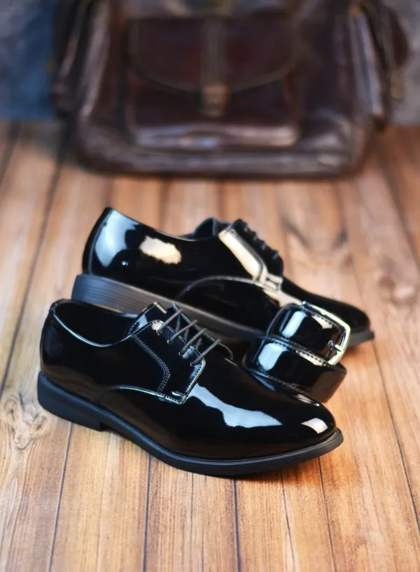 [20330141] Classic Vernier lace-up shoe with rubber sole, code 2033 (41, Black)