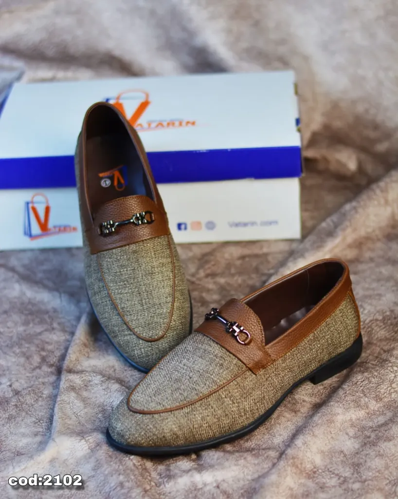 fabric loafers from rubber sole