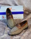 fabric loafers from rubber sole