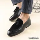 Patent leather shoes, suede classic loafers