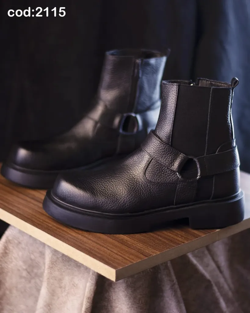 [21150141] Harley boots, genuine leather and foam sole (٤١)