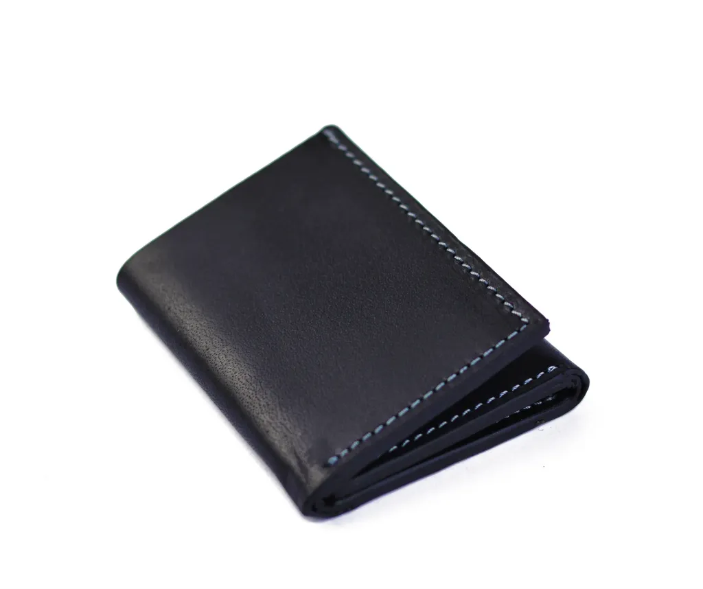 [500101] Men's wallet made of genuine cowhide leather (Black)