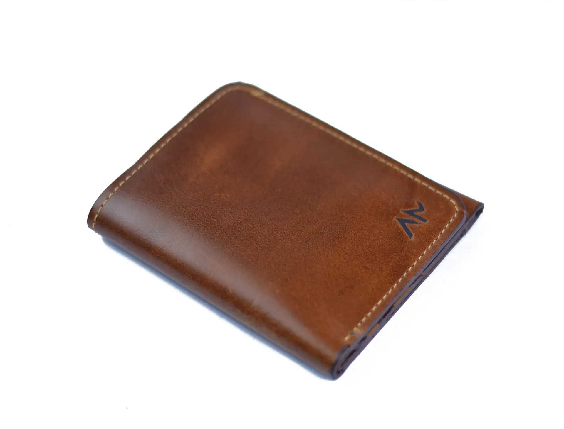 Men's wallet made of genuine cowhide leather