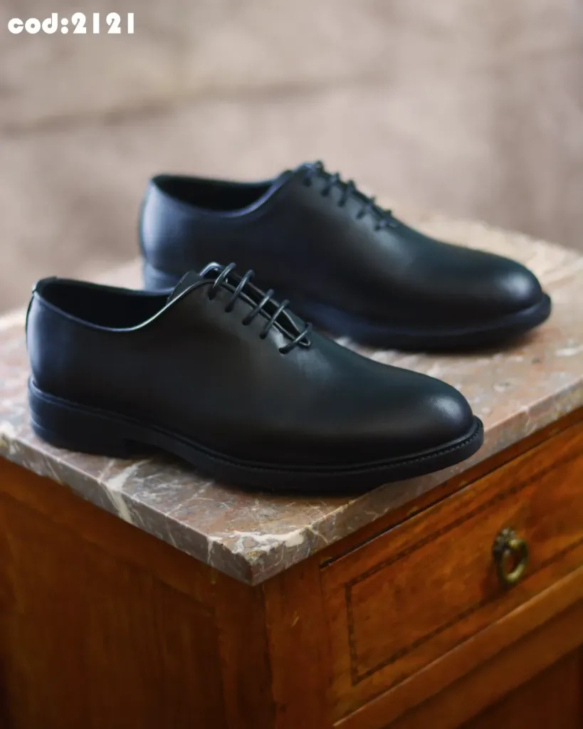 Oxford shoes, genuine leather, rubber sole, code 2121