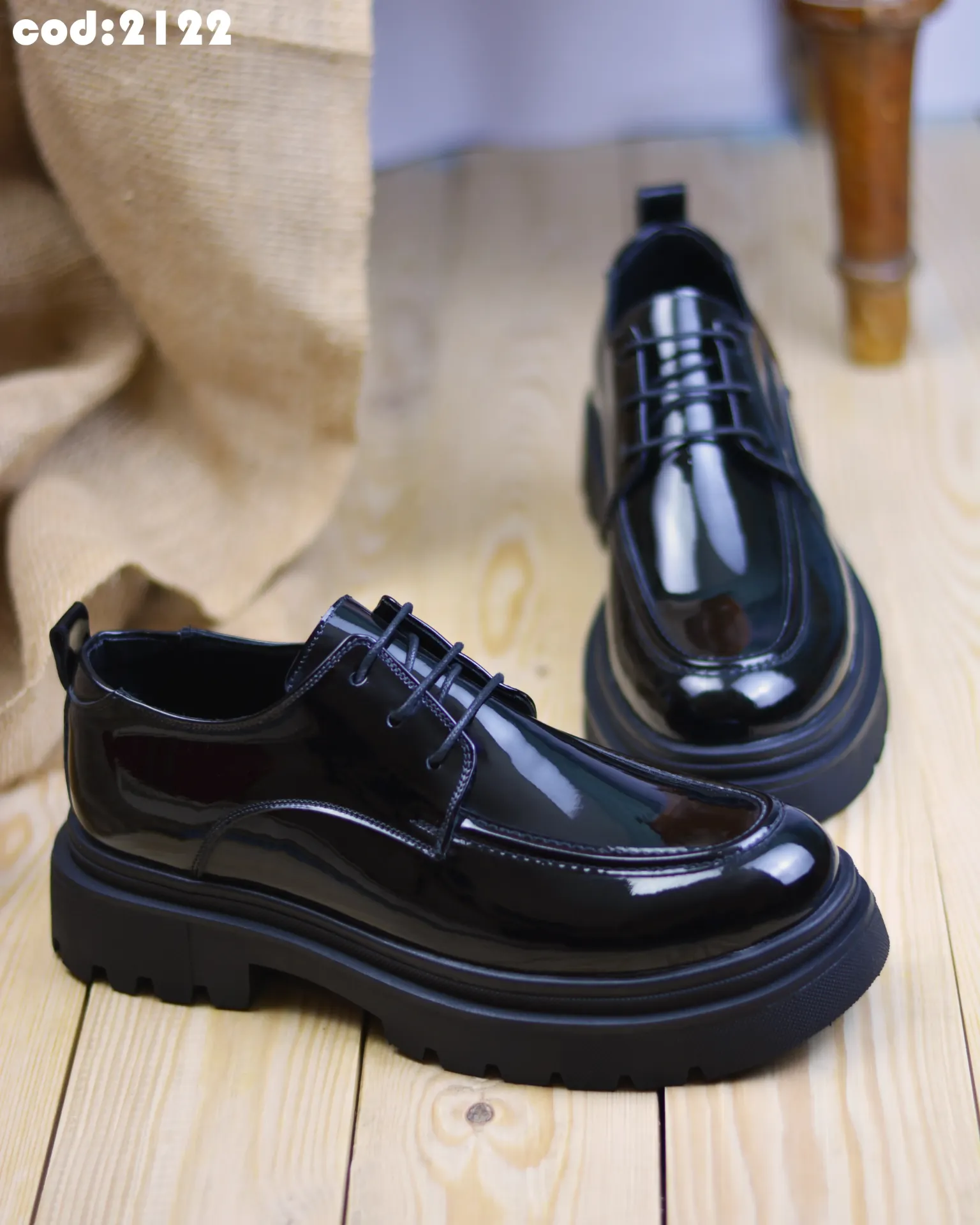 [21220141] Chunky Vernier lace-up shoes, code 2122 (41)