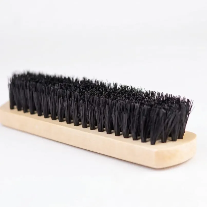 wooden shoe cleaning brush
