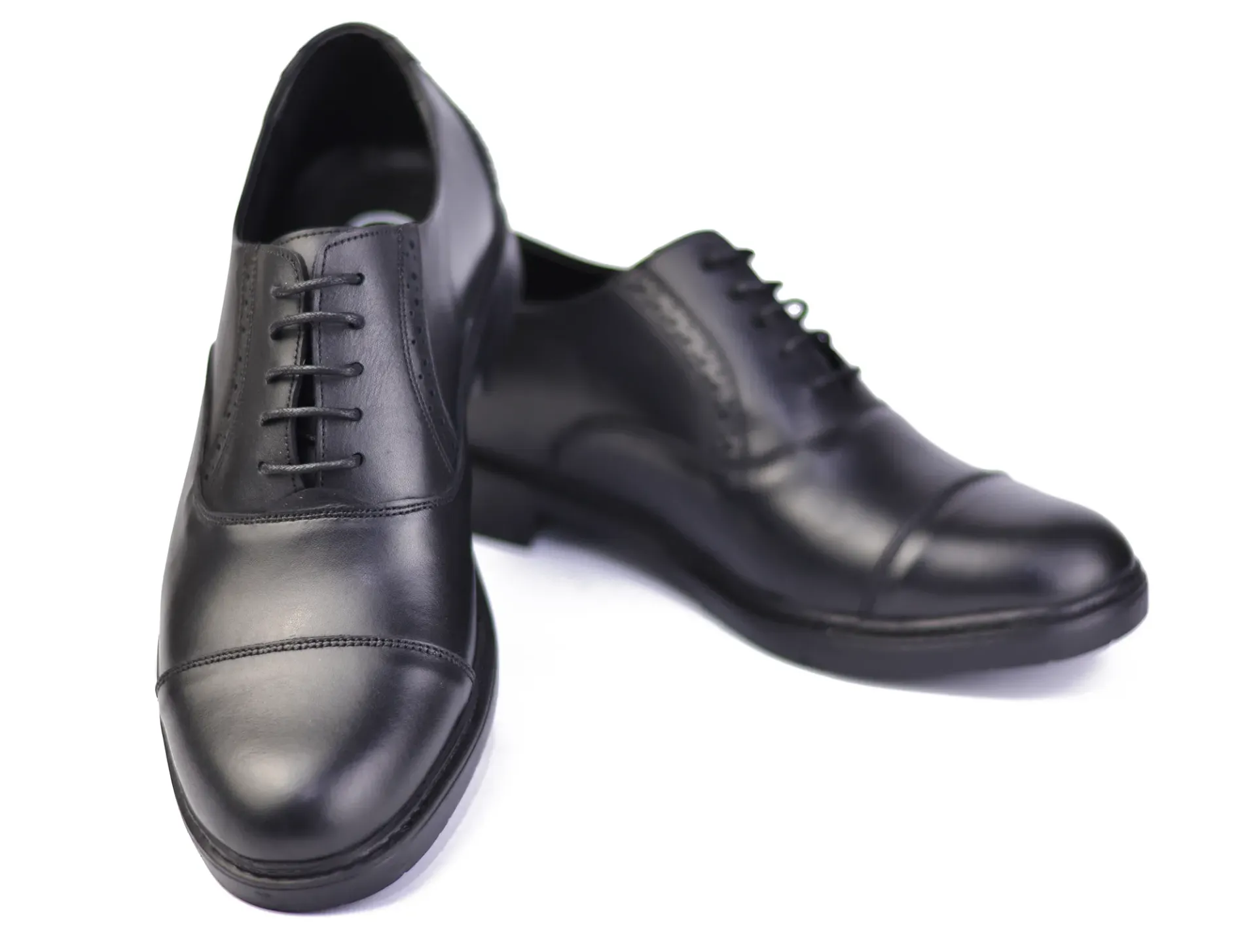 Oxford shoes, genuine leather, rubber sole, code 2079