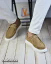 Casual Wallabee-style shoes made from genuine suede leather with a lightweight EVA sole