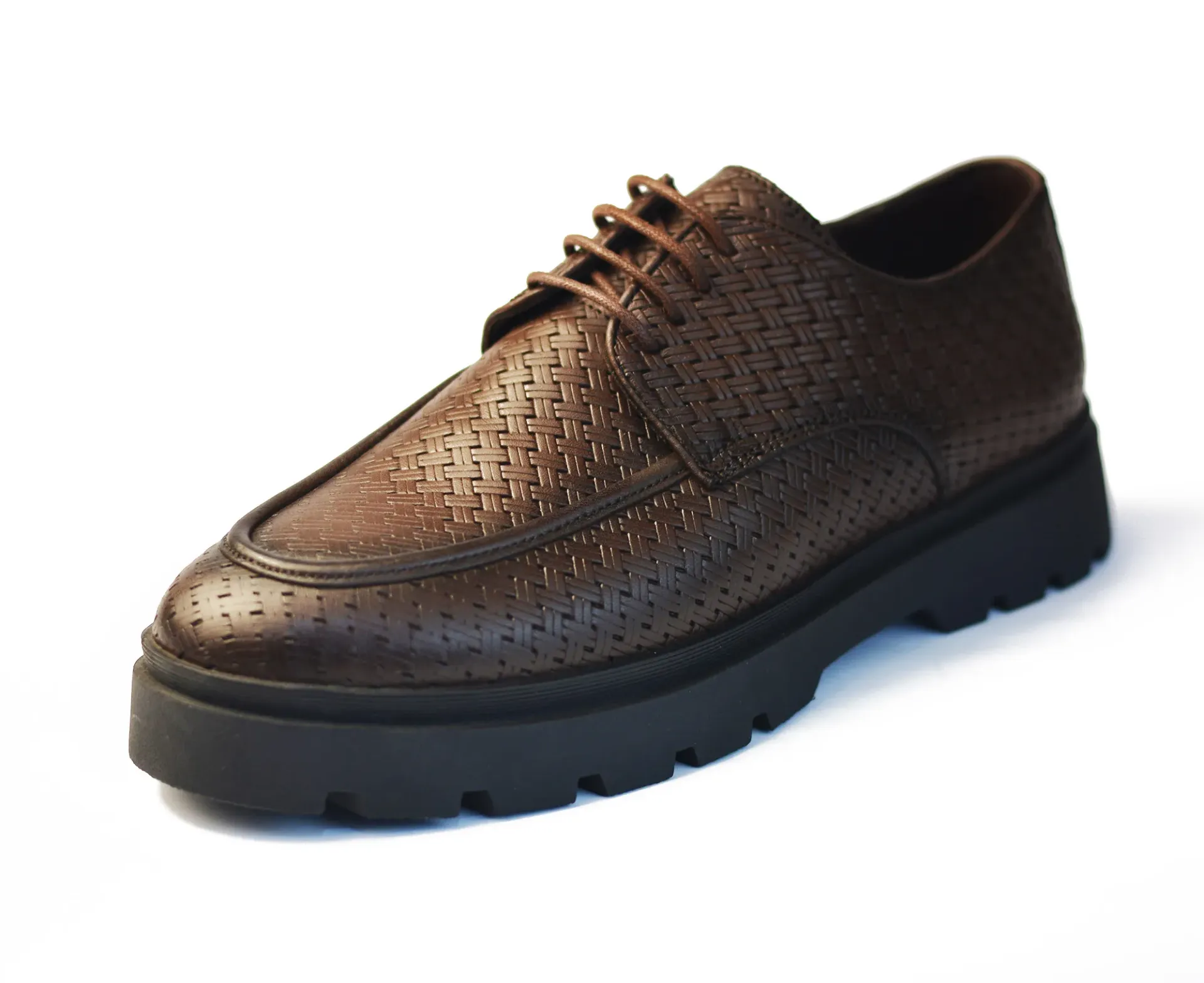 casual shoes from genuine cowhide leather with rubber sole 2054