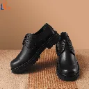 Chunky shoes, genuine leather, rubber sole, code 2098